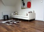 Engineered Walnut wood flooring Lacquered finish