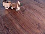 Walnut engineered wood flooring