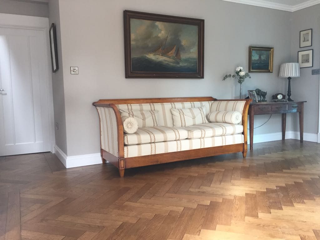 Herringbone blocks natural oiled