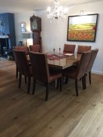 Brushed and oiled oak engineered