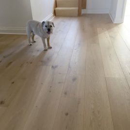 Invisible finish oak engineered